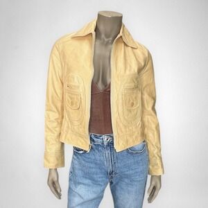 ROBERTO KLEIN Lambskin Leather Jacket‎ Small